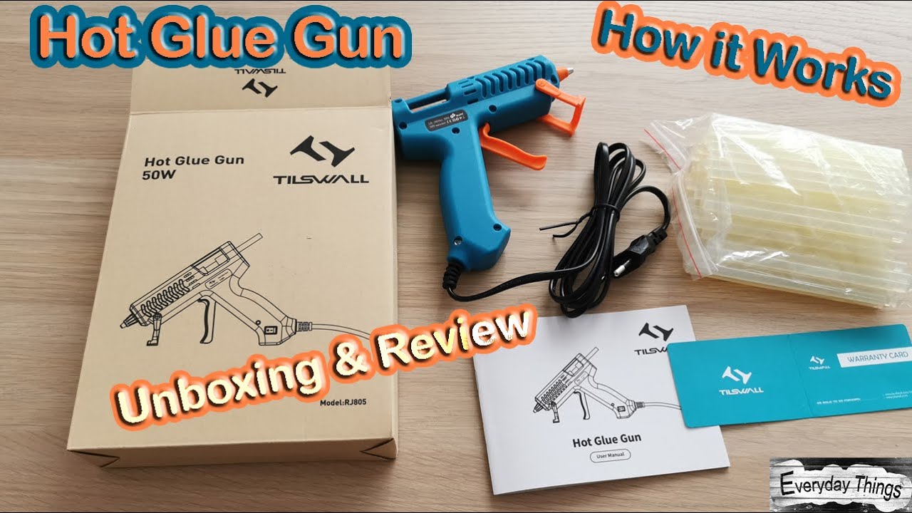 Hot Glue Gun Unboxing  Review How it Works