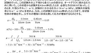 高分子化学　第5週（ポリマーの力学的性質）part 2