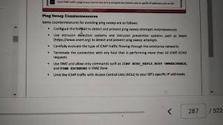 ping sweep counter measures