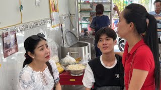Ns Kim Thoa, Linh Vũ, Nghệ sĩ Quang Minh đến khai trương hủ tiếu bò viên cô 6