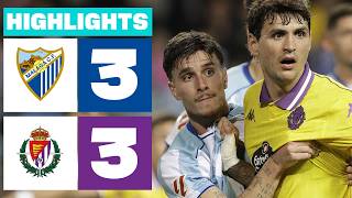 Málaga Cf 3 - 3 Real Valladolid Resumen Laliga Hypermotion