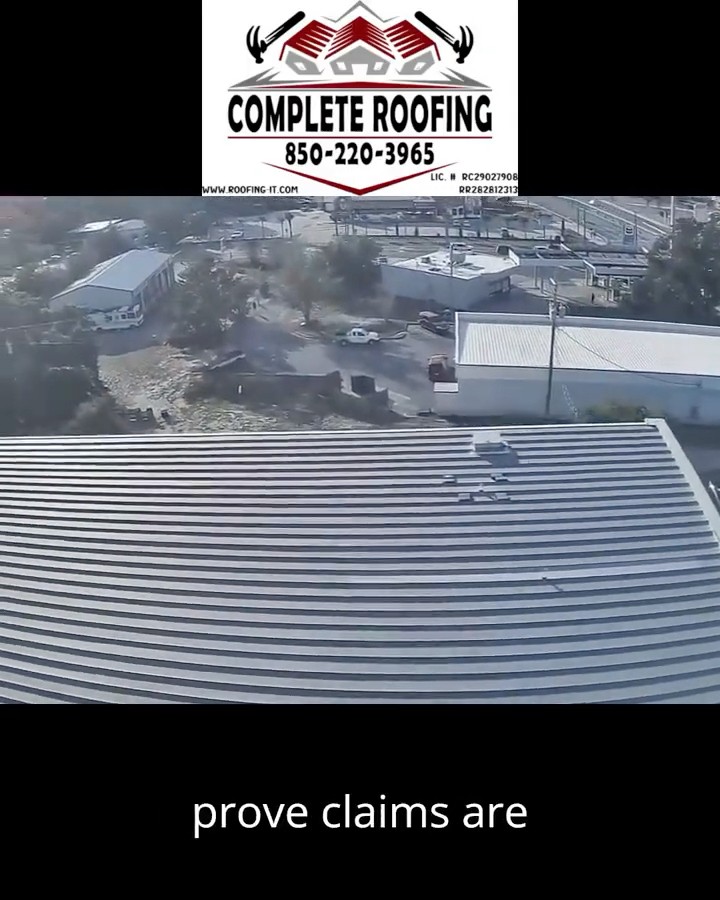Recent roofing job: Drone Commercial Roof Inspection