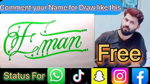 Eman Name Signature Calligraphy Status | How to Cursive write with cut Marker #eman @eman