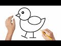 How To Draw A Duckling 2 Easy Drawings 
