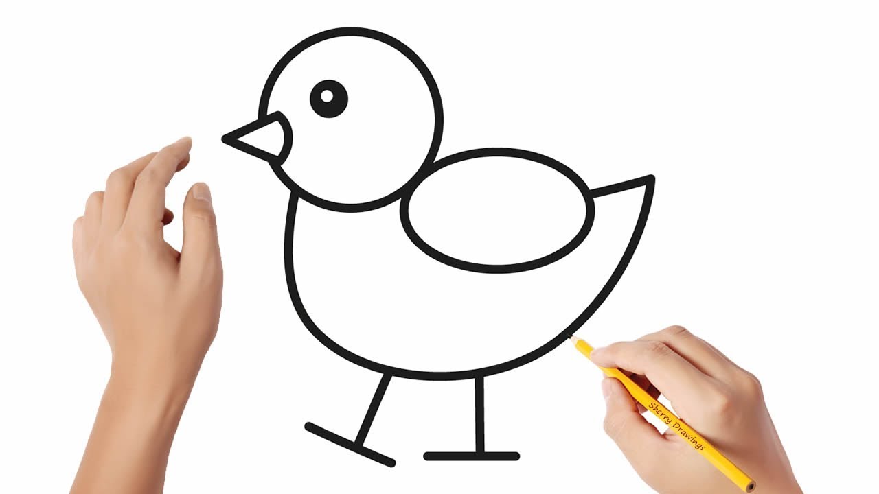 How To Draw A Cute Duckling Step By Step