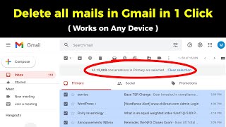how to delete all mails in Gmail at once | how to delete Gmail emails in bulk