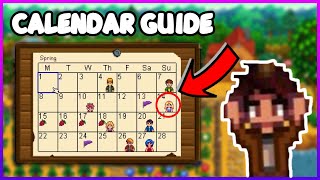 Every Stardew Valley Event Explained (Calendar Guide)