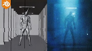 How to make a HORROR hallway animation in blender (full workflow... )