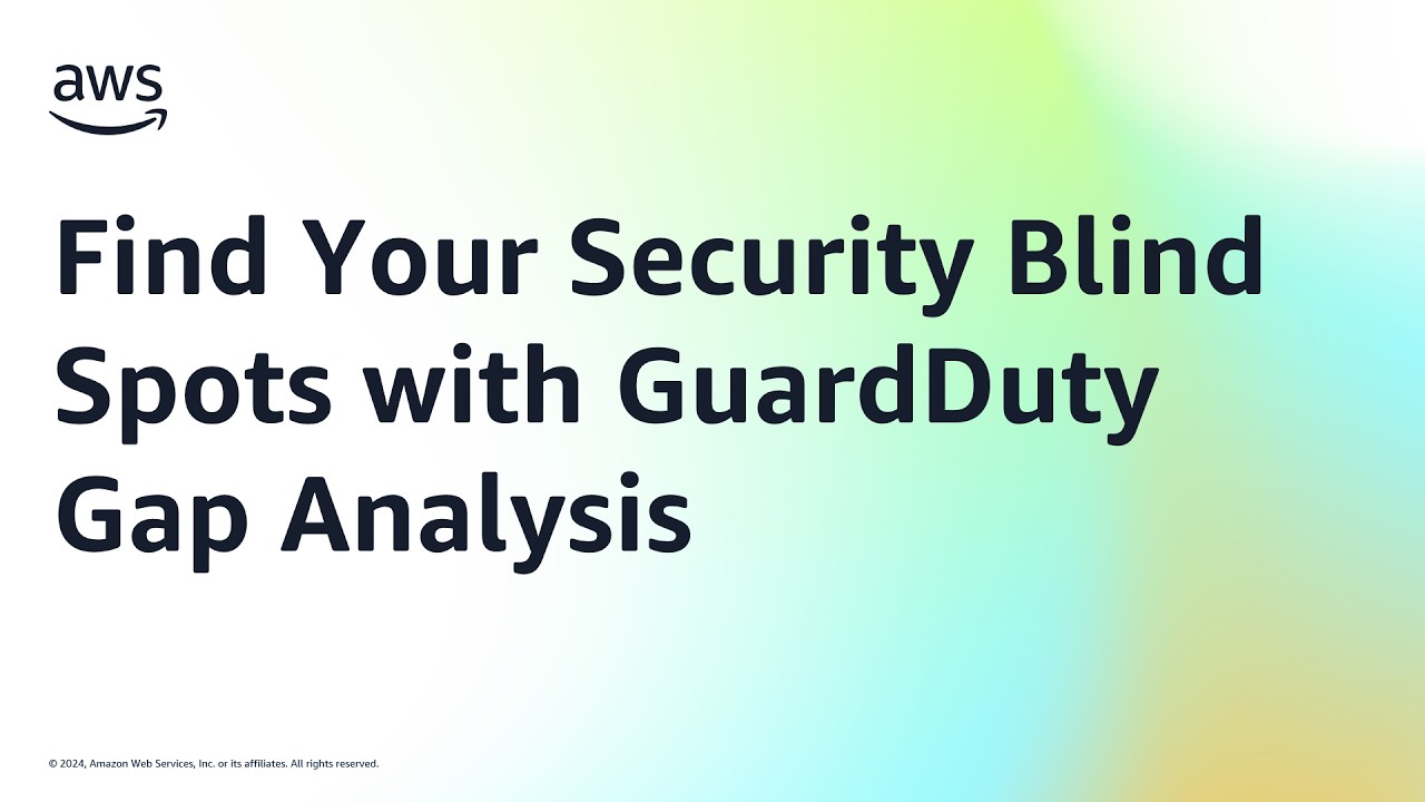 Find Your Security Blind Spots with GuardDuty Gap Analysis | Amazon Web Services