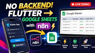 Flutter + n8n + Google Sheets