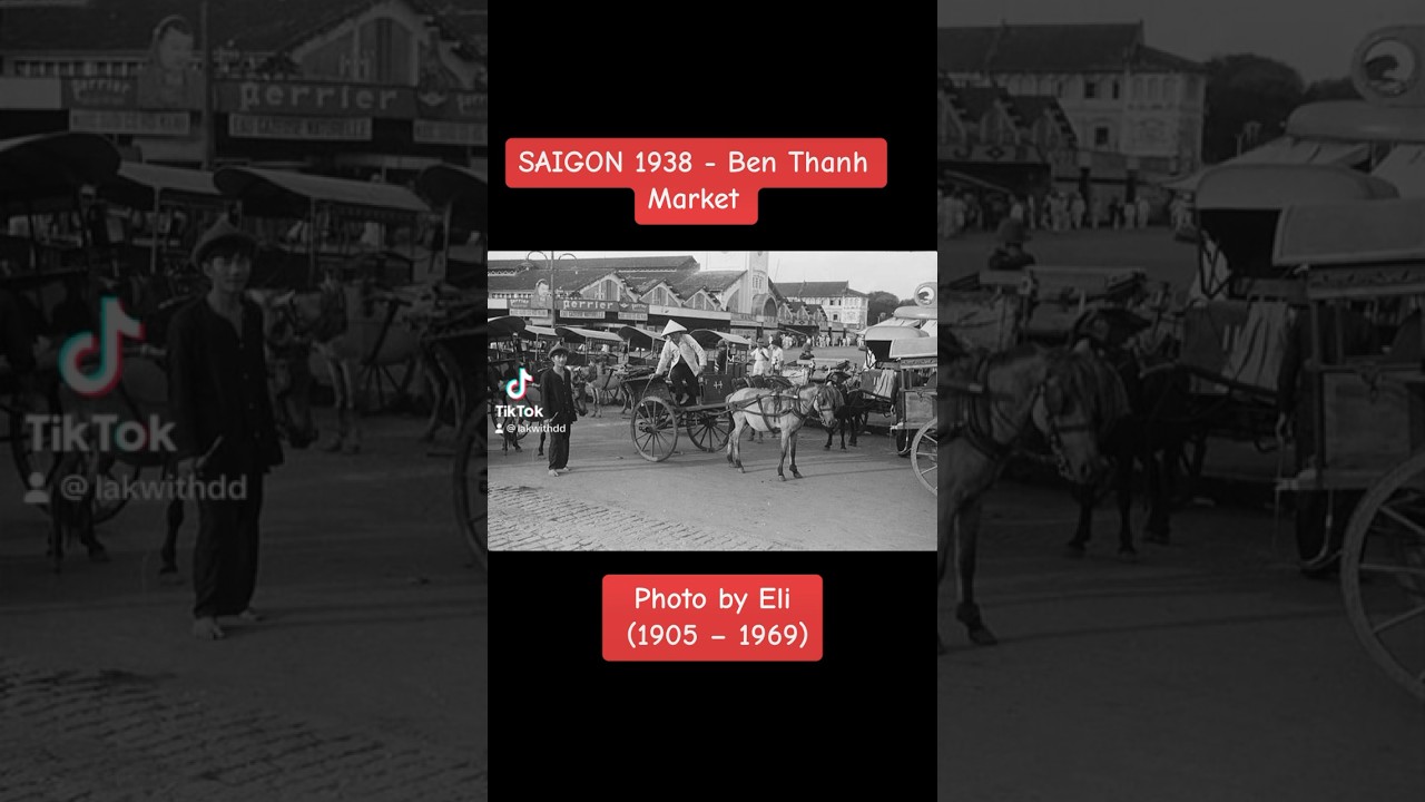 SAIGON 1938 - Ben Thanh Market Photos by Eli Lotar (1905 – 1969)