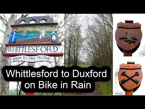 Whittlesford to Duxford and IWM Duxford on Bike in Rain | Cambridgeshire, UK