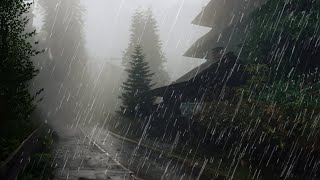 Rain Sounds For Sleeping - 99% of YOU will Instantly Fall Asleep With Rain & Thunder Sound At Night