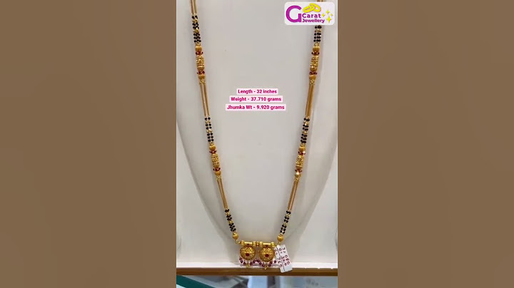 22 Carat Gold Mangalsutra | Long Mangalsutra With Weight And Length #shorts