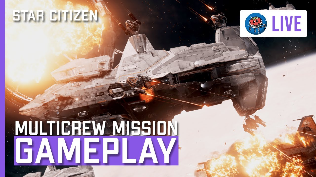 24 Laser Cannons In Group Space Combat | Star Citizen Multicrew ...