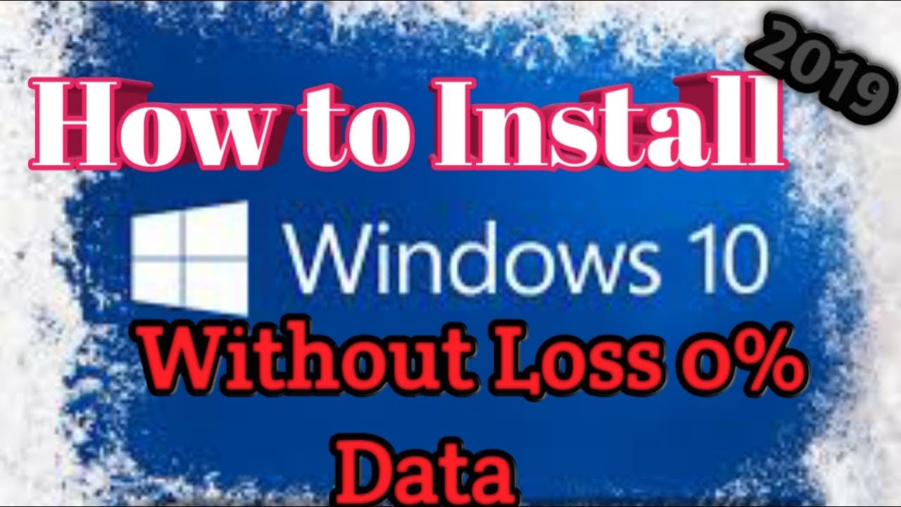 How To Install Windows 10 By Using BOOTABLE PENDRIVE Without Data Loss ...