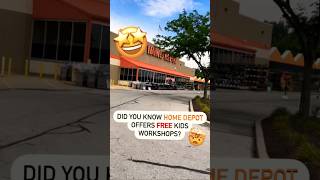 🤯 FREE Monthly Workshop for kids at Home Depot🛠️ #thehomedepot #homedepot #workshop #forkids #yt