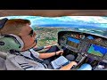 Diamond DA40 Approach & Landing at Larnaca (VFR) | Cockpit View GoPro 7 & ATC