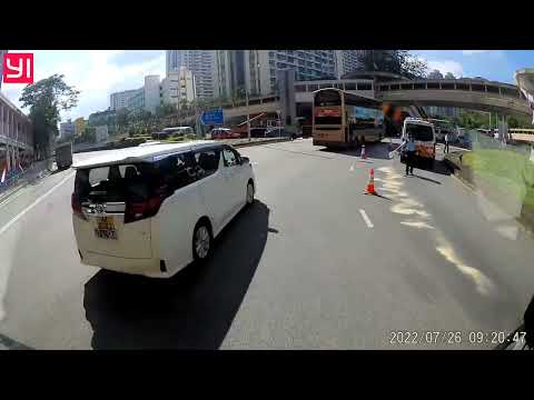 HK車cam G9G - 硬cut 迴旋處 - 其實都係第二出口，有冇必要入內線