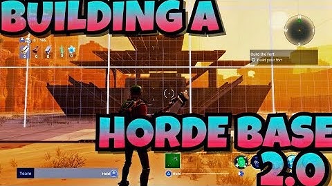 BUILDING A HORDE BASE IN FORTNITE SAVE THE WORLD (SEASON 5)