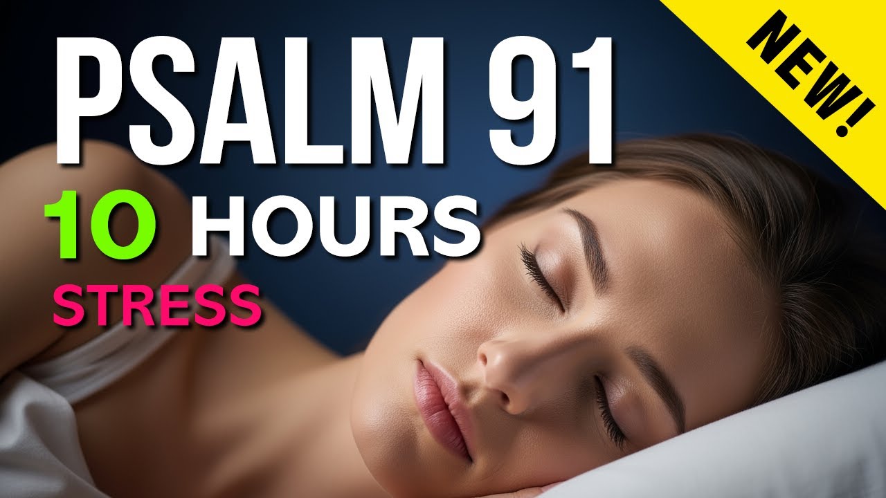 Psalm 91 Sleep Meditation - Relieve Stress - 10 Hours - Rain - Try 3 Min!