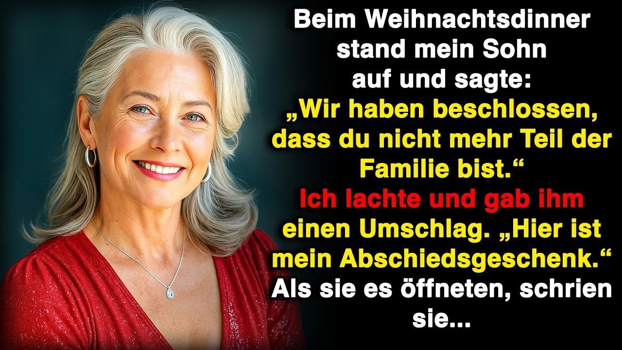 Beim Weihnachtsessen haben mich meine Kinder verstoßen  Dann gab ich ihnen einen Umschlag!