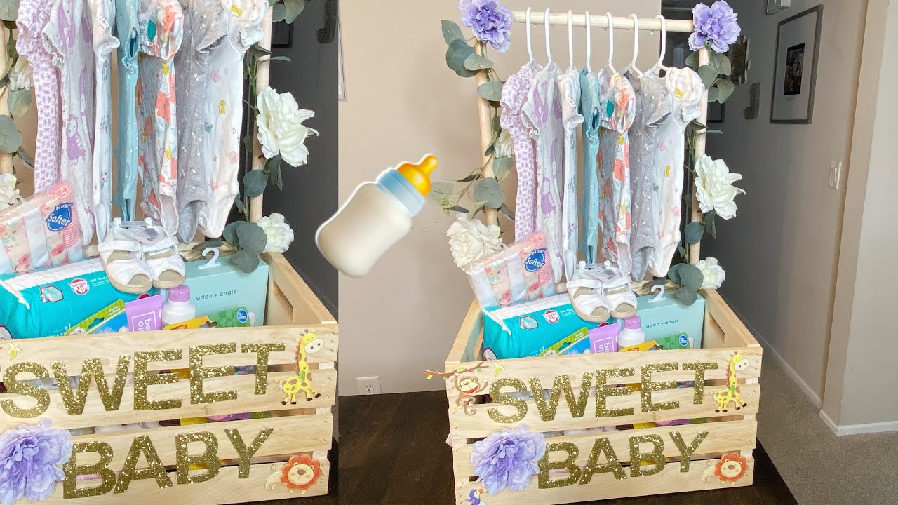 DIY Baby Shower Crate, How To, Easy, Thoughtful and Adorable Baby Gifts