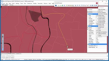 Analysis of parcels crossed by a road (BricsCAD) - Spatial Manager Blog