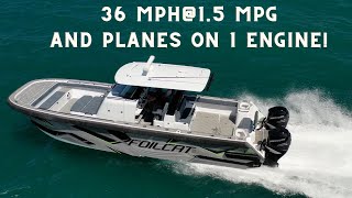 Foilcat 34' Boat Review  Big Boat Ride with Incredible Fuel Economy and so Much More!