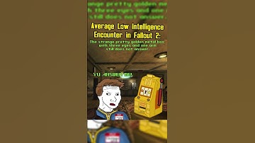 Average Low Intelligence Encounter in Fallout 2 #fallout #memes #shorts
