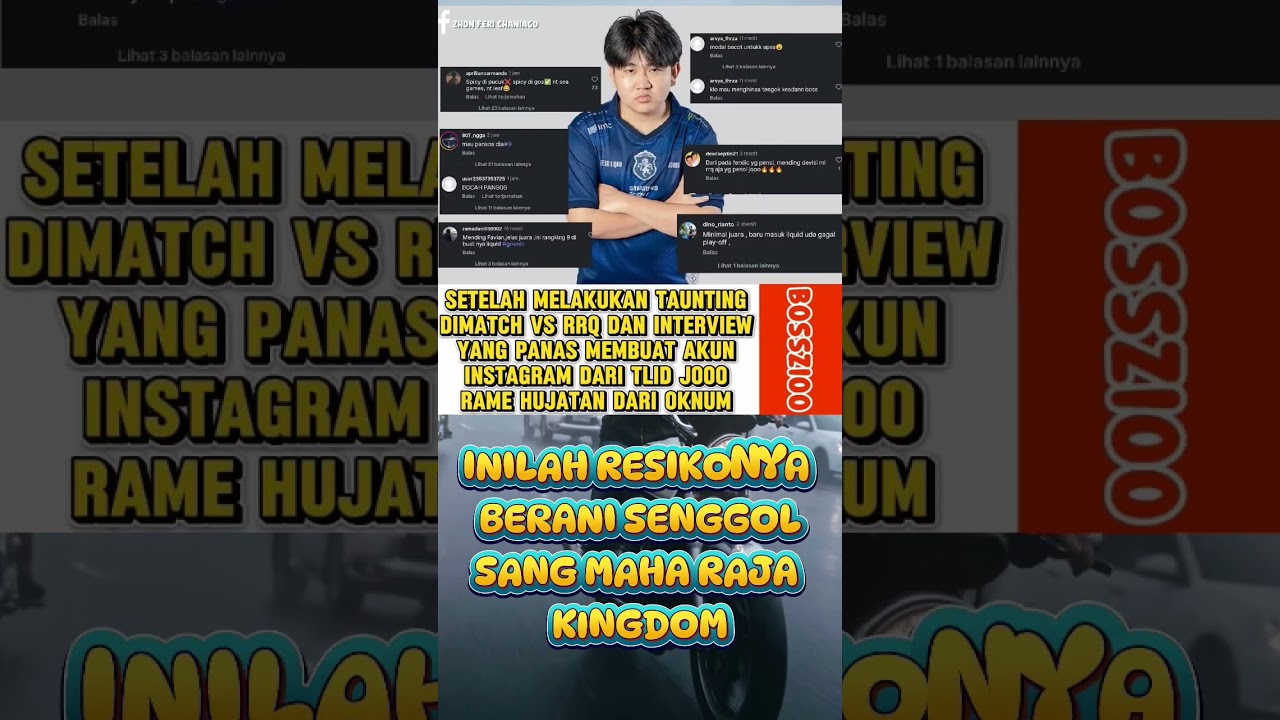 AKIBATNYA‼️instagram joo di serang kingdom #rrqkingdom #rrq #shortsfeed