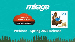 CTI Data Connector for Salesforce  - Spring 2023 Release
