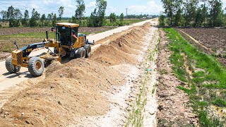 Nice Heavy SANY STG190C - 8S Motor Grader Pushing Land for Subgrade Road Construction Technique