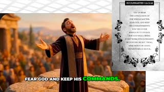 Song: Fear God and keep his commands (Ecclesiastes 12:13)