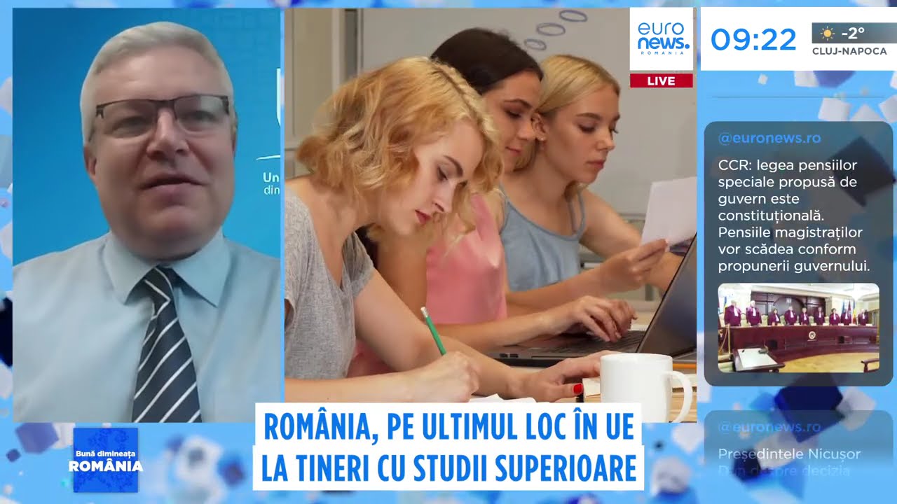 România, cea mai mică proporție de tineri cu studii superioare din UE