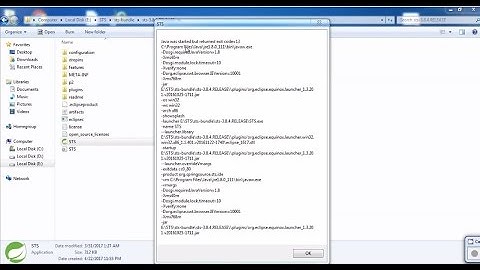 STS - Java was started but returned exit code = 13 (Solved)
