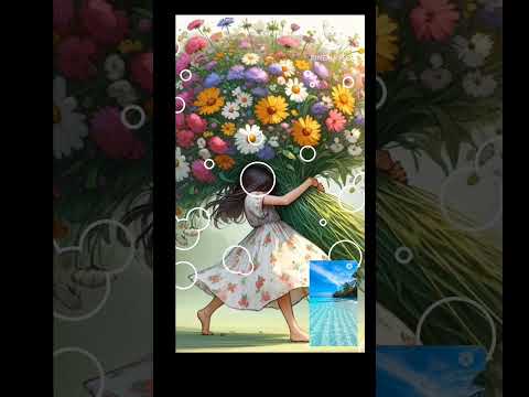 Flower to lover and blue sea