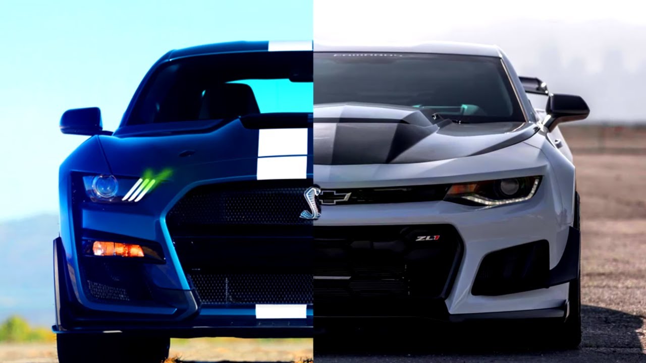 Ford MUSTANG Shelby GT500 (2020) vs Chevrolet CAMARO ZL1 (2019) | Who would  win? | EPIC VERSUS ? - YouTube