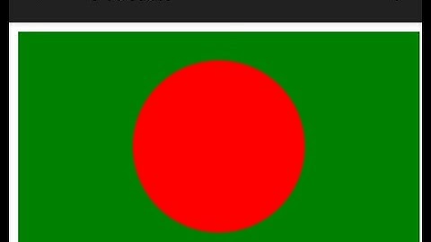 How To make Bangladesh flag with html & css| Bangladesh flag using html css| web design