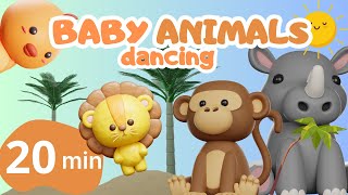 3D Baby Animals Dancing / Baby Sensory  / Happy Feelings