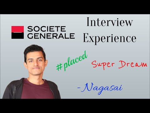 Societe Generale (SocGen) Interview Exp (SWE) ?? Ft. Nagasai ??