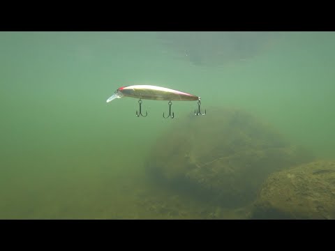 Видео: Влияние различных видов поводков на поведение воблера под водой