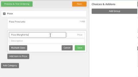 Menu editor tutorial 1 - Create menu categories and menu items in restaurant menu