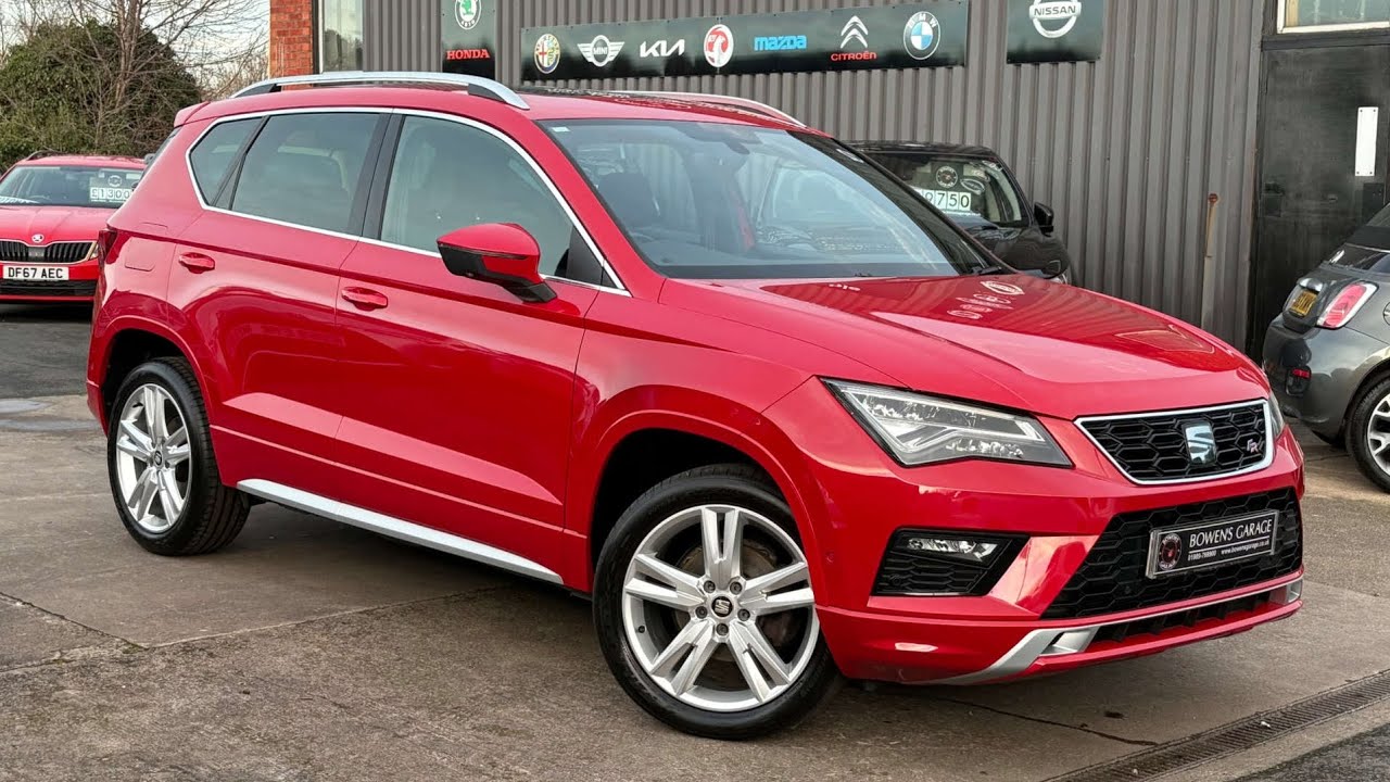 2019 (19) Seat Ateca FR 1.5 TSI 5Dr, цвет Velvet Red. Пробег 54 тыс. миль. 4 ТО. Панорамная крыша...