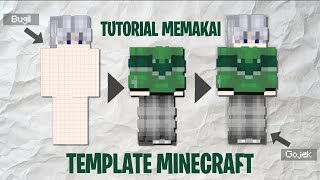 TUTORIAL MEMAKAI TEMPLATE SKIN MINECRAFT #minecraft  screenshot 4