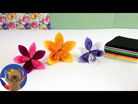 Květina Origami DIY / Pěkná květina na jaro/ Velikonoce návod | česky
