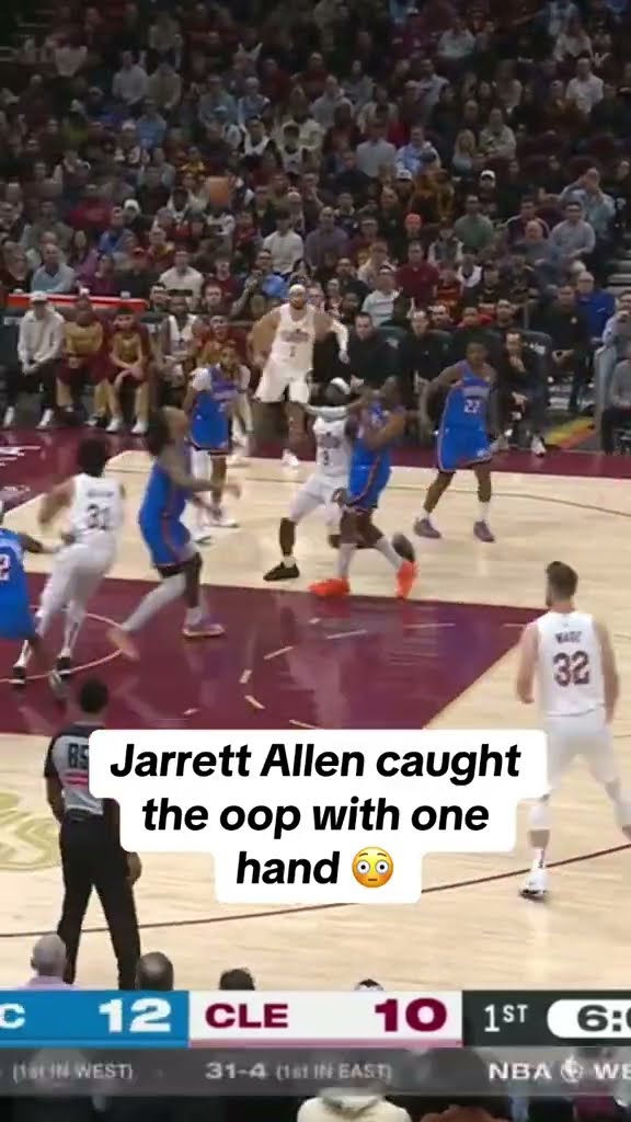 JARRETT ALLEN FINISHES THE LOB ?