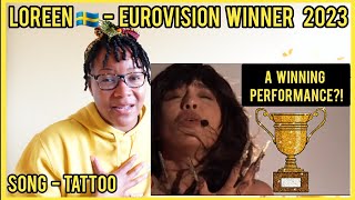 LOREEN TATTOO @EurovisionSongContest 2023: The Winning Performance | Vocal Coach Analysis #reaction