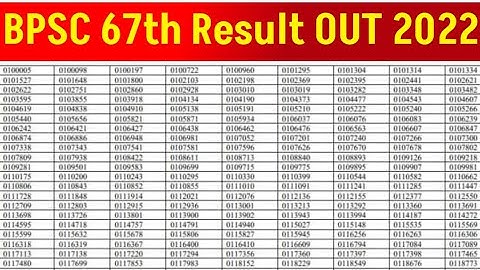 🔴LIVE-67th BPSC Prelims result out Live download  | 67th bpsc Result Download kaise kare