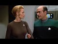 Seven of nine annoys the doctor  upscaling  enhance ai  star trek voyager  one